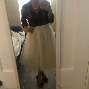 Alexandra Grecco Ivory Tulle Skirt